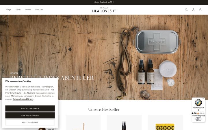 Screenshot of lila-loves-it.com