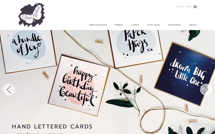 Screenshot of lilac-butterfly.co.uk