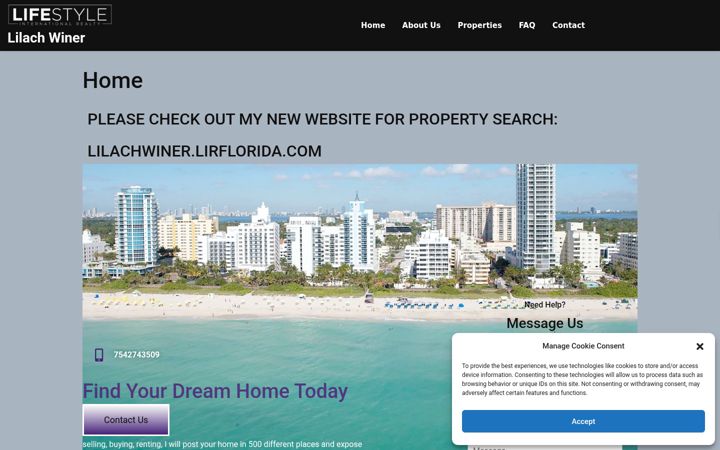 Screenshot of lilachwiner.com