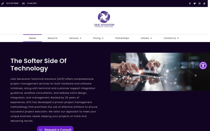 Screenshot of lilacrevolutiontech.com