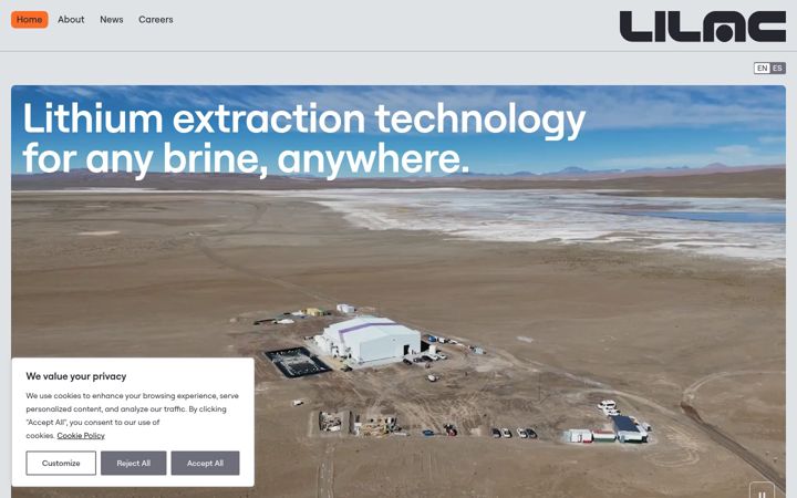 Screenshot of lilacsolutions.com