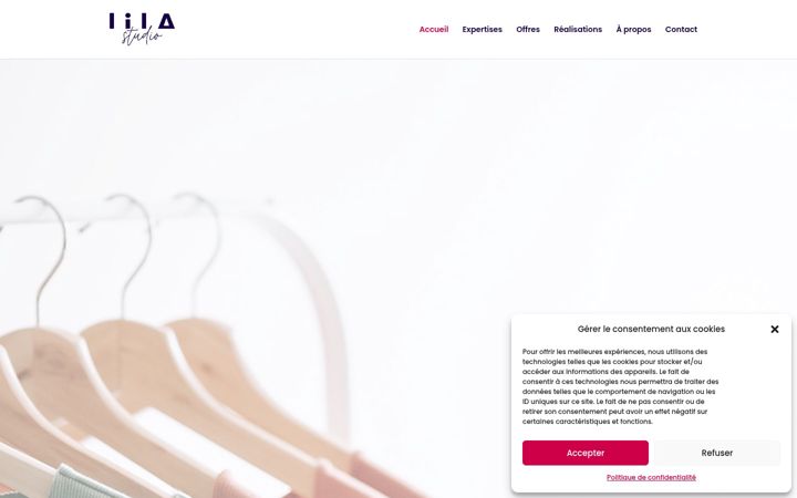 Screenshot of lilastudio.fr