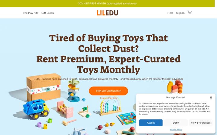 Screenshot of liledu.com