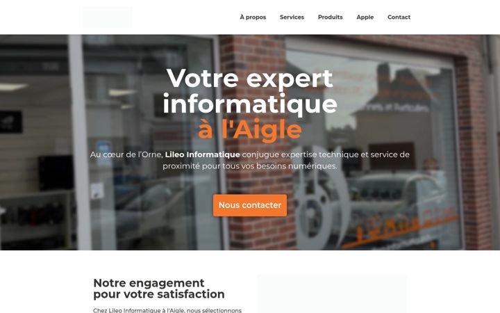 Screenshot of lileo-informatique.fr