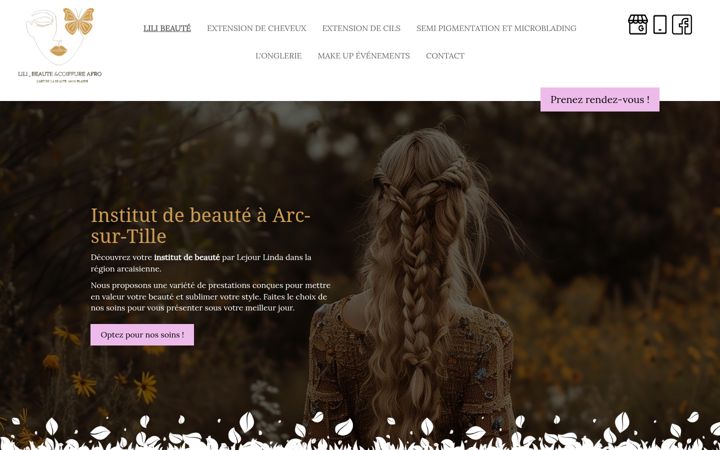 Screenshot of lili-beaute.fr