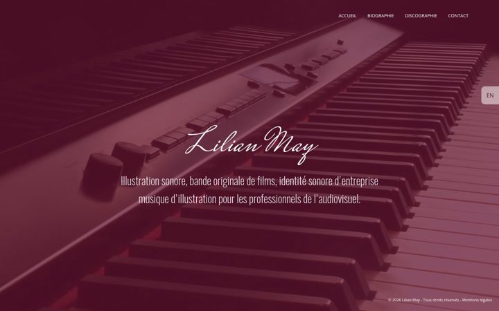 Screenshot of lilianmay.com