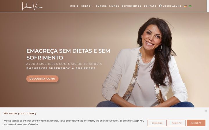Screenshot of lilianoliveiraviana.com