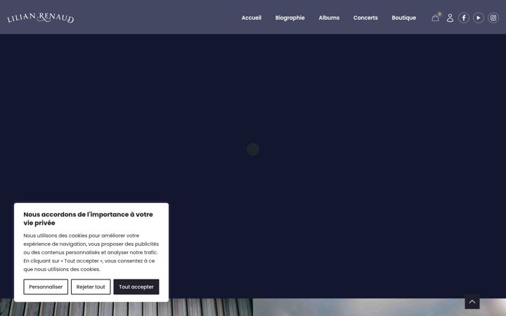 Screenshot of lilianrenaud.fr