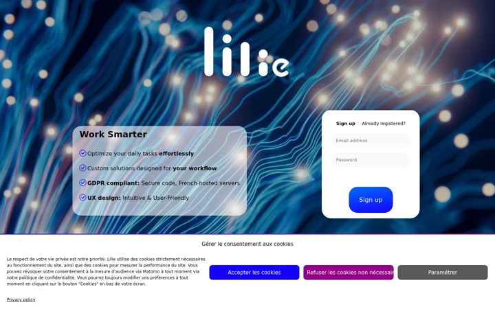 Screenshot of lilie.fr