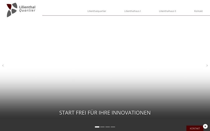 Screenshot of lilienthalquartier.de