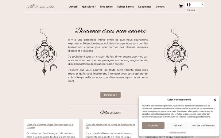 Screenshot of lilietsesmots.com