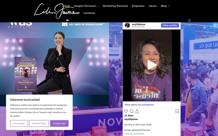 Screenshot of lilijaime.com
