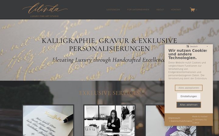 Screenshot of lilinda.de