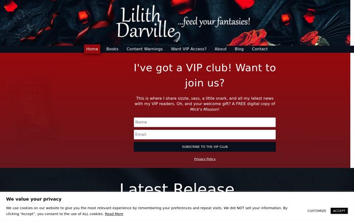 Screenshot of lilithdarville.com