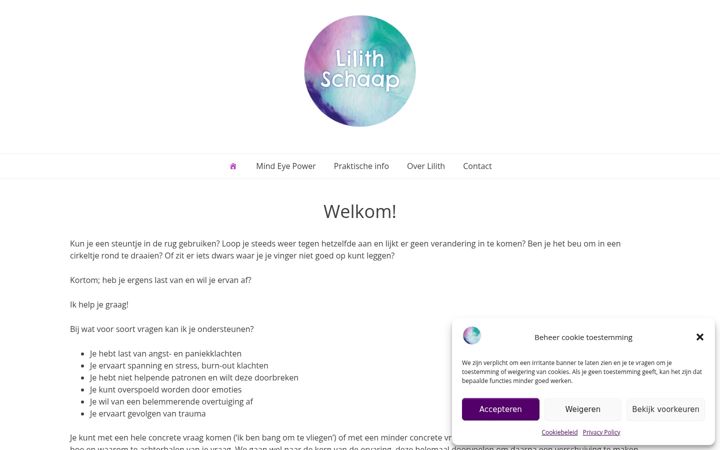 Screenshot of lilithschaap.nl