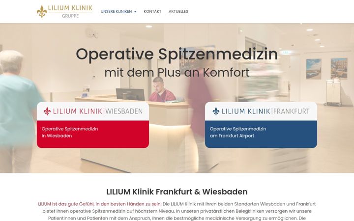 Screenshot of lilium-klinik.de