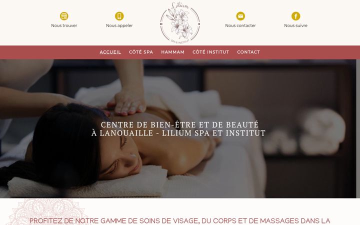 Screenshot of lilium-spa-institut.fr