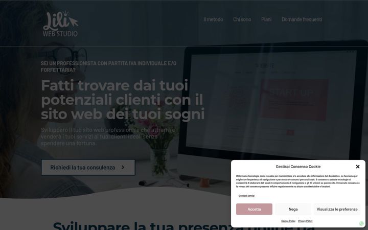 Screenshot of liliwebstudio.com