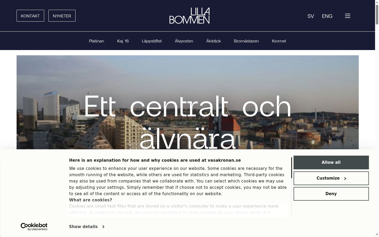 Capture d'écran de la bannière de consentement affichée avant toute interaction