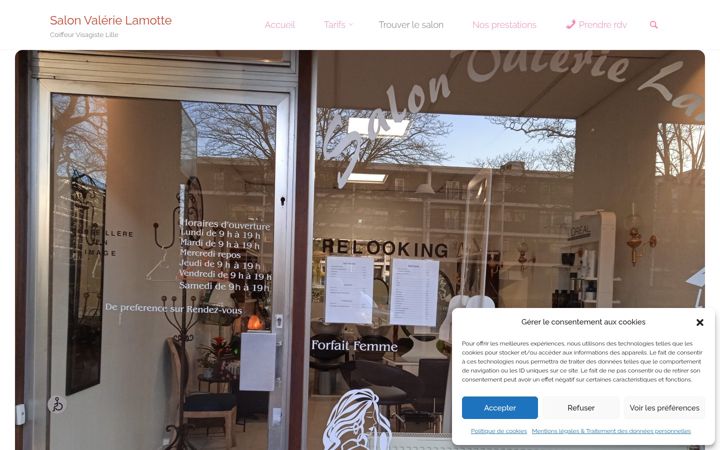 Screenshot of lille-coiffeur.com