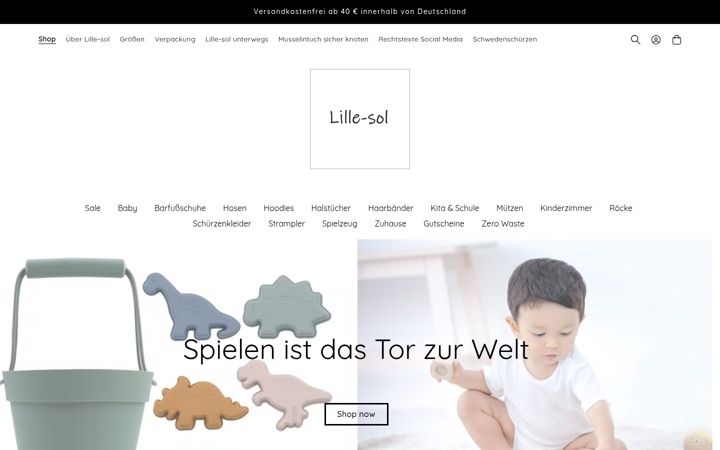 Screenshot of lille-sol.de