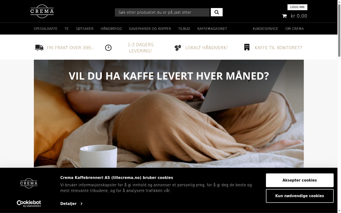 Ekraanipilt nõusolekubännerist, mida näidati enne mis tahes suhtlust