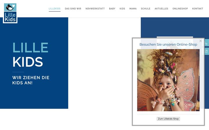 Screenshot of lillekids.de