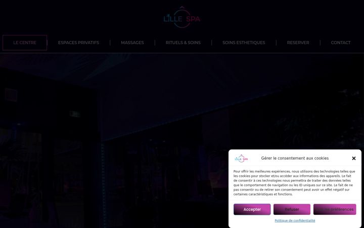 Screenshot of lilleospa.com