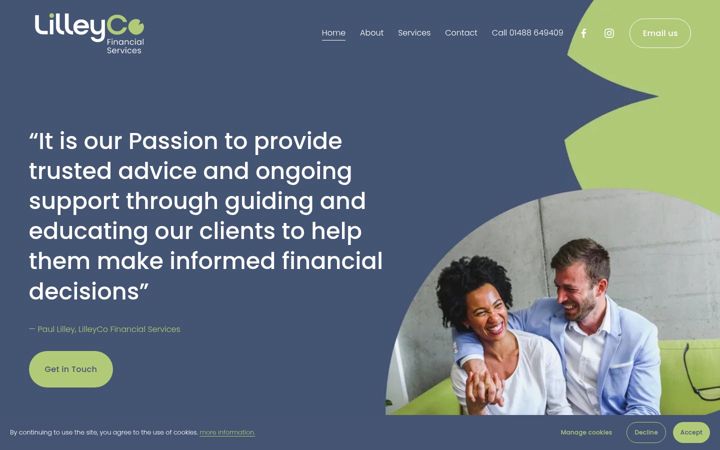 Screenshot of lilleyco.com
