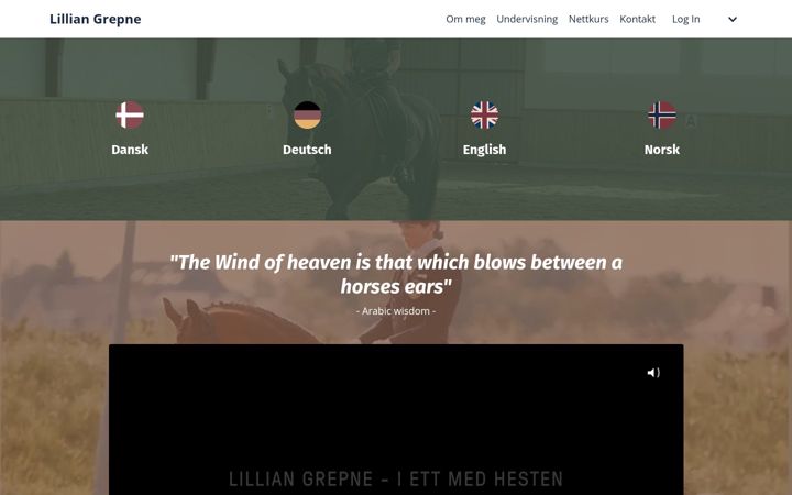 Screenshot of lilliangrepne.com