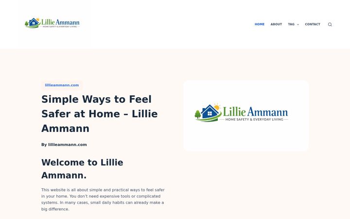 Screenshot of lillieammann.com