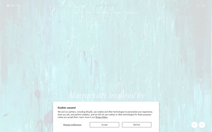 Screenshot of lillieerhardt.com