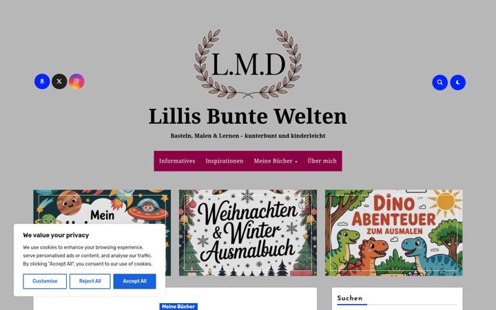 Screenshot of lillis-buntewelten.de