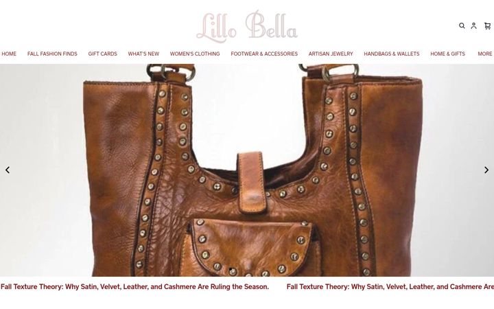 Screenshot of lillobellaboutique.com