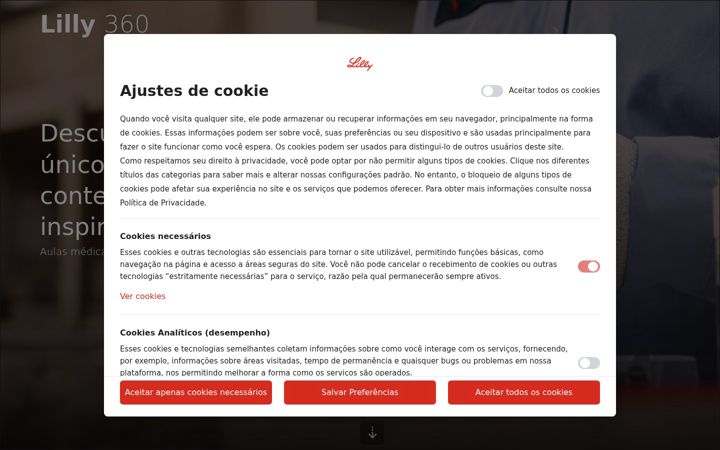 Screenshot of lilly360.com.br