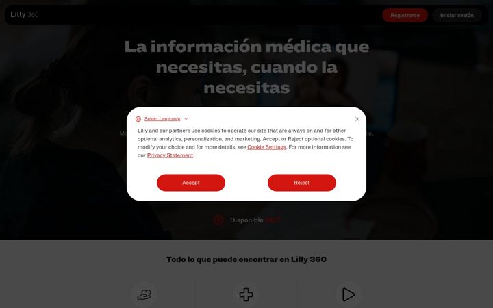 Screenshot of lilly360.com