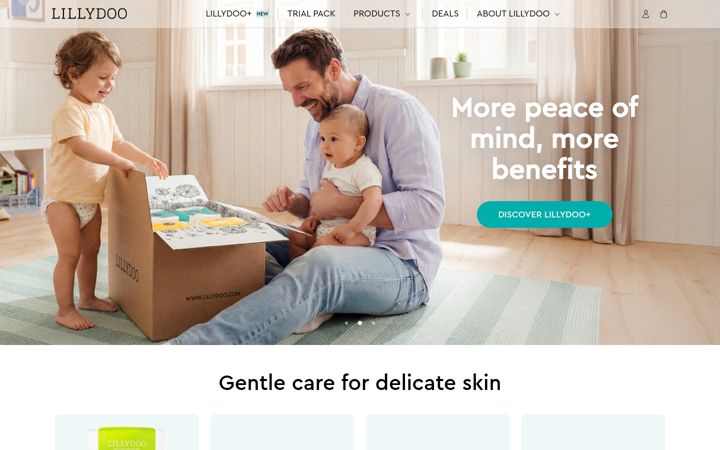 Screenshot of lillydoo.com