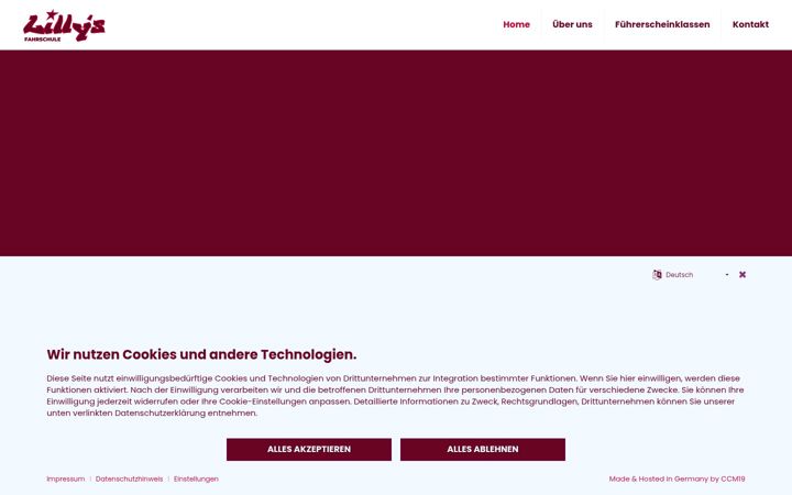 Screenshot of lillysfahrschule.de