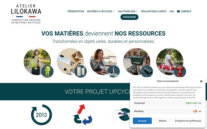 Screenshot of lilokawa.com