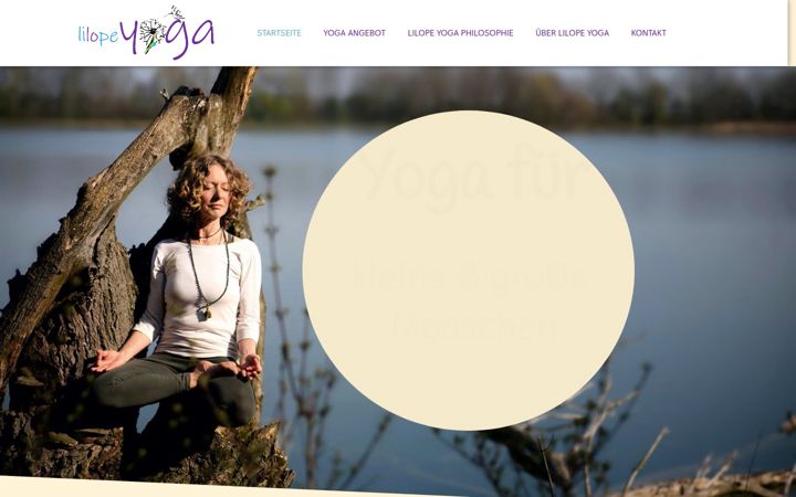 Screenshot of lilope-yoga.de