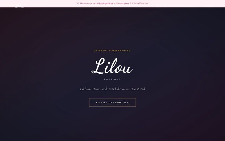 Screenshot of lilouboutique.ch