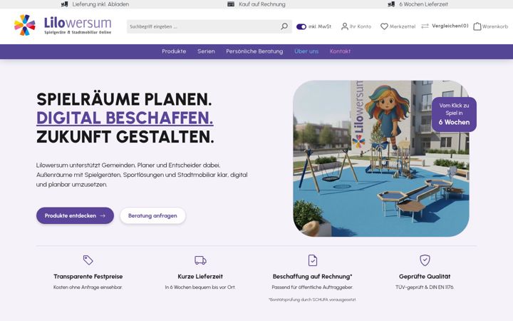 Screenshot of lilowersum.de