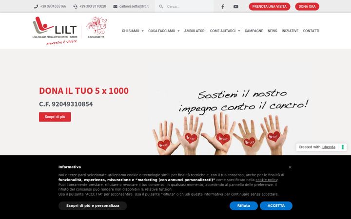 Screenshot of liltcaltanissetta.it