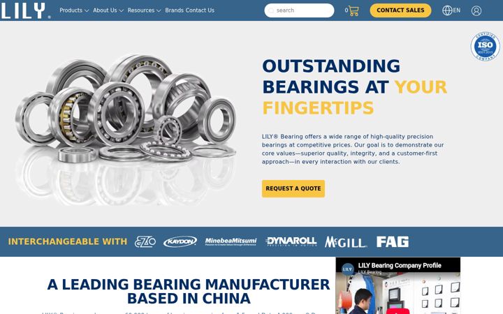 Screenshot of lily-bearing.com