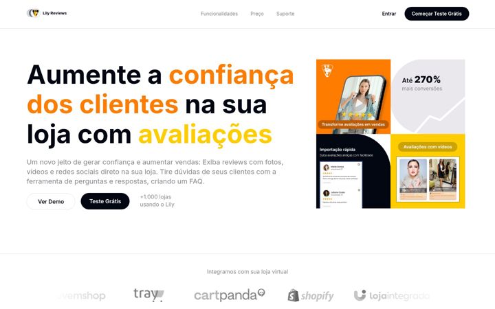 Screenshot of lily.com.br