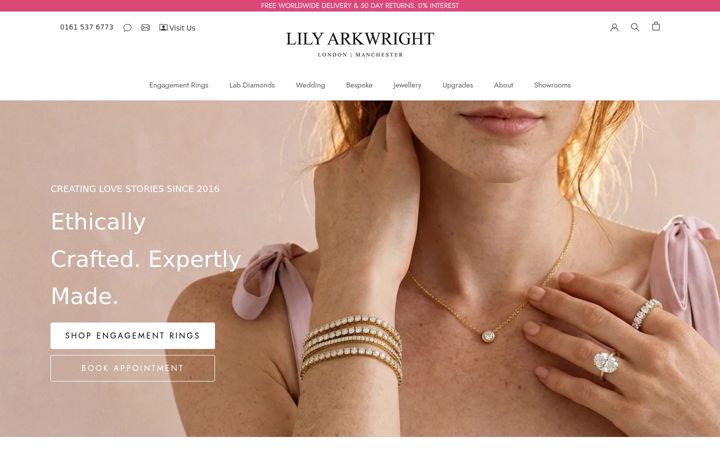 Skærmbillede af lilyarkwright.com