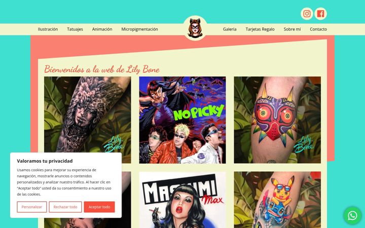 Screenshot of lilybone.com
