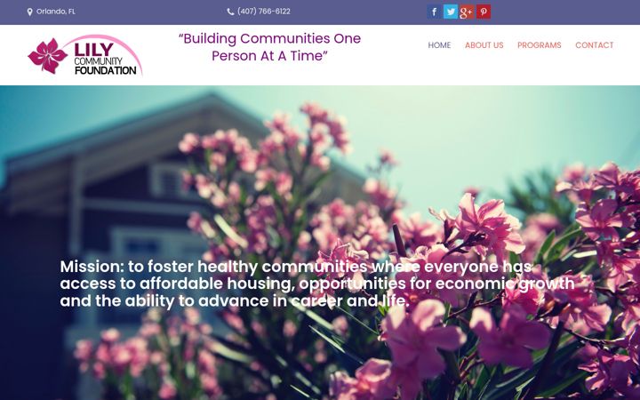Screenshot of lilycf.org