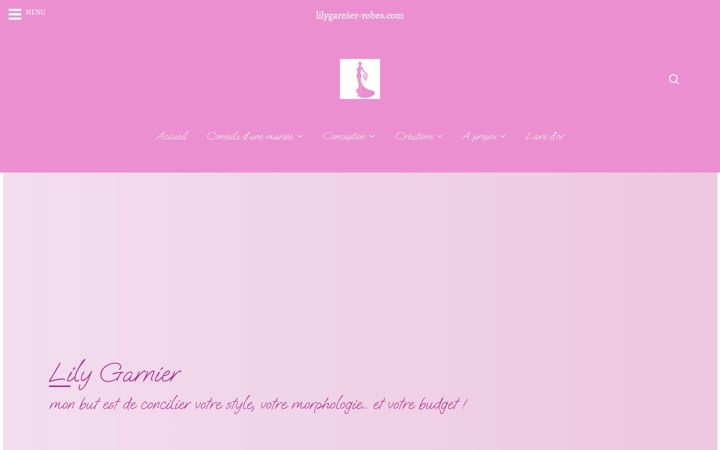 Screenshot of lilygarnier-robes.com