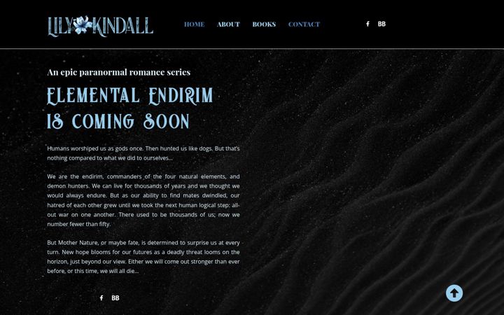 Screenshot of lilykindall.com